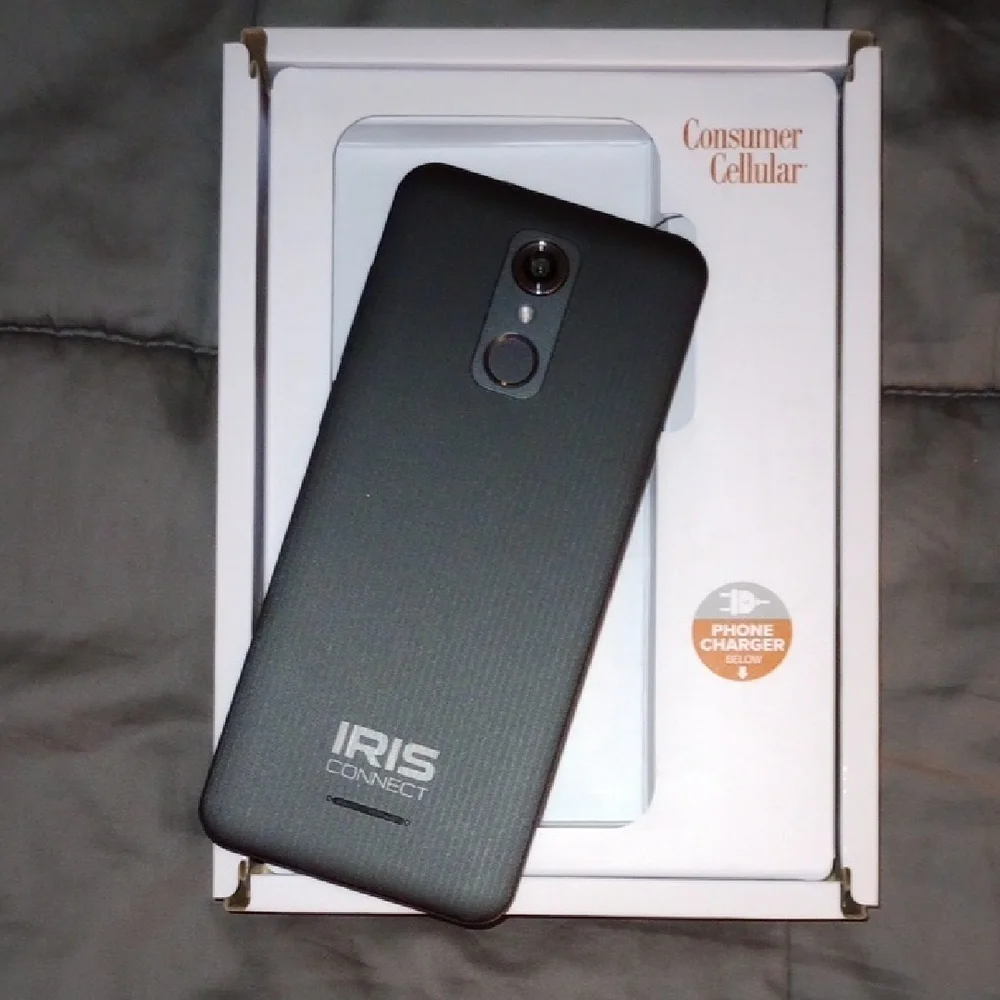 Motorola - IRIS Connect Smartphone - Black and Orange